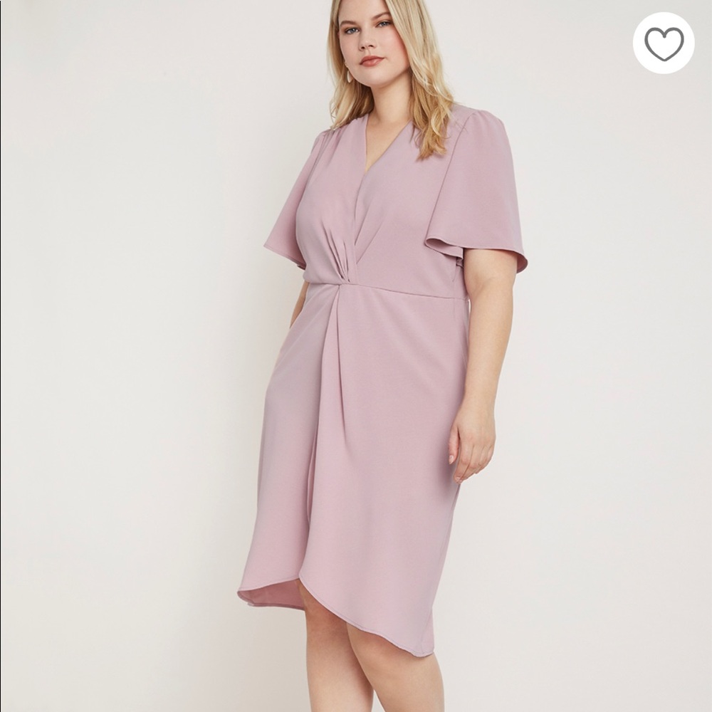Eloquii Twist Front Tie Dress